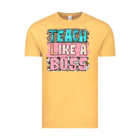 Vintage Mustard teach like a boss Vintage Tee - NancyCooperArtShop