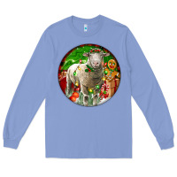Colony Blue christmas dorset sheep Long Sleeve Tee - LillyAllenDesigns