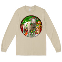 Mushroom christmas dorset sheep Long Sleeve Tee - LillyAllenDesigns