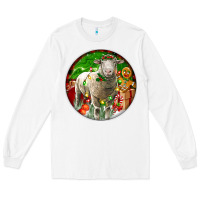 White christmas dorset sheep Long Sleeve Tee - LillyAllenDesigns