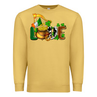 Antique Gold St. Patrick's Love and golds Premium Sweatshirt - OliviaCreatesArt