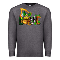 Charcoal Heather St. Patrick's Love and golds Premium Sweatshirt - OliviaCreatesArt