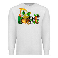 Oatmeal Heather St. Patrick's Love and golds Premium Sweatshirt - OliviaCreatesArt
