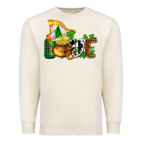 Sandshell St. Patrick's Love and golds Premium Sweatshirt - OliviaCreatesArt