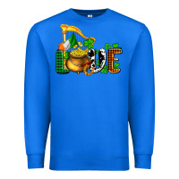 True Royal St. Patrick's Love and golds Premium Sweatshirt - OliviaCreatesArt