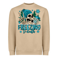 Mushroom freezing to death winter skull Heavyweight Sweatshirt - Jasminsmagicworld