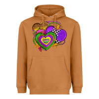 Meerkat mardi gras heart olivia Heavyweight Hoodie - OliviaCreatesArt