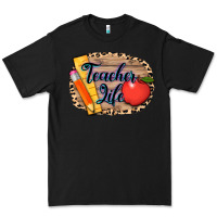 Black teacher life background 3200x2400 Premium Tee - AdoDesignShop