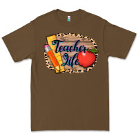 Cacao teacher life background 3200x2400 Premium Tee - AdoDesignShop