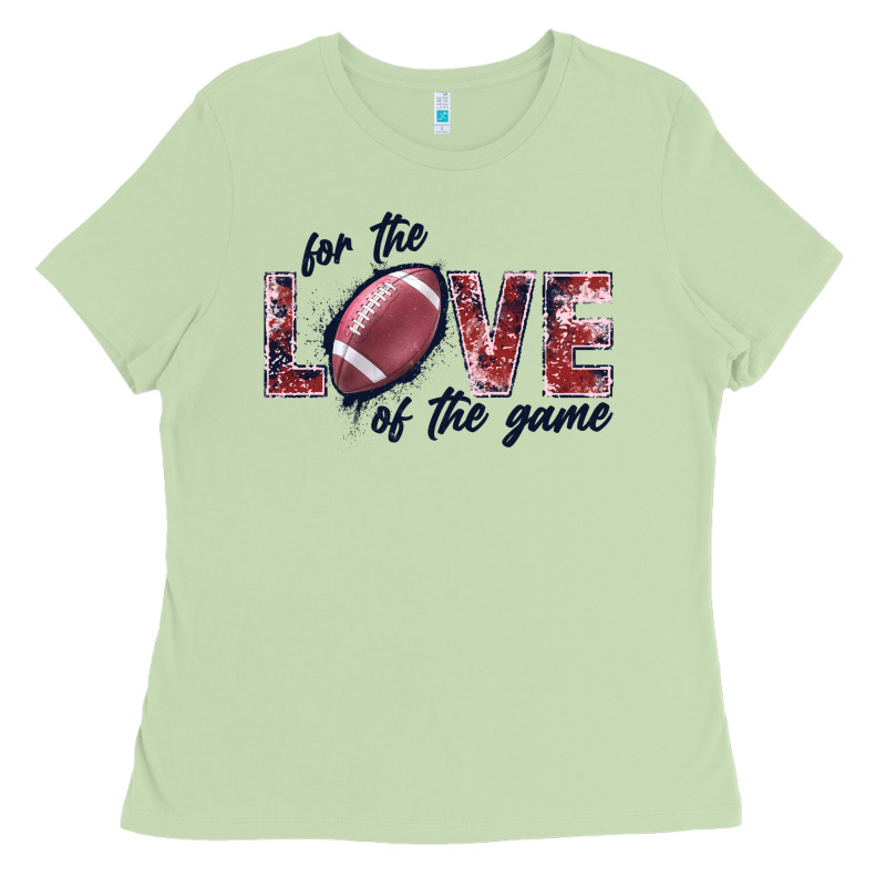 Football Love Of The Game Ladies Tee by JahusDesignShop | Teevron