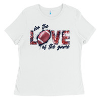 White football love of the game Ladies Tee - JahusDesignShop