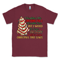 Burgundy sketchy stuff for some christmas tree cakes Classic Tee - MaliasSmallBusiness