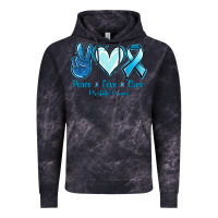 Cloud Black Peace Love Cure Prostate Cancer Vintage Hoodie - Jasminsmagicworld