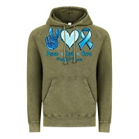 Vintage Olive Peace Love Cure Prostate Cancer Vintage Hoodie - Jasminsmagicworld
