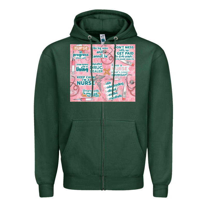 Funny Nurse Zipper Hoodie by TumblerDesignByShophia | Teevron