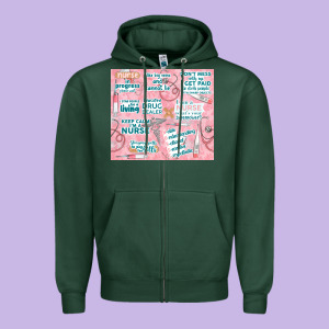 Funny Nurse Zipper Hoodie Designed By Tumblerdesignbyshophia