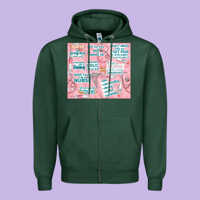 Funny Nurse Zipper Hoodie Designed By Tumblerdesignbyshophia