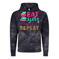 Cloud Black eat sleep manicure repeat Vintage Hoodie - NancyCooperArtShop
