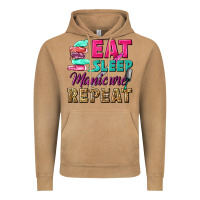 Vintage Camel eat sleep manicure repeat Vintage Hoodie - NancyCooperArtShop