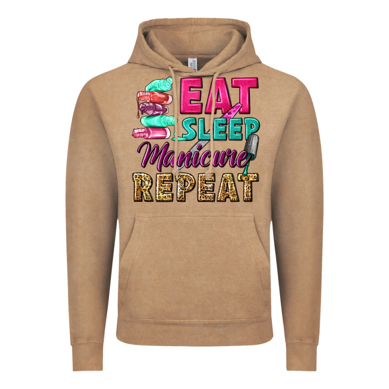 Eat Sleep Manicure Repeat Vintage Hoodie by NancyCooperArtShop | Teevron