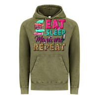 Vintage Olive eat sleep manicure repeat Vintage Hoodie - NancyCooperArtShop