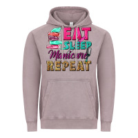 Vintage Zinc eat sleep manicure repeat Vintage Hoodie - NancyCooperArtShop