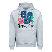 Heather Grey Scrub Life Nurse Urban Hoodie - LillyAllenDesigns