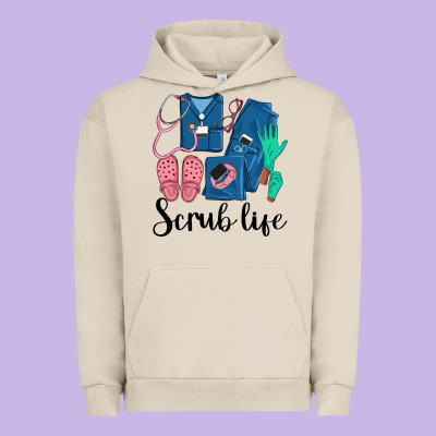 Scrub Life Nurse Urban Hoodie Designed By Lillyallendesigns