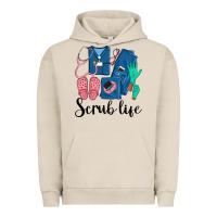 Pigment French Oak Scrub Life Nurse Urban Hoodie - LillyAllenDesigns