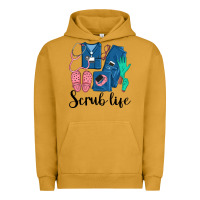 Pigment Peanut Butter Scrub Life Nurse Urban Hoodie - LillyAllenDesigns