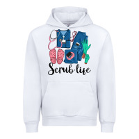 White Scrub Life Nurse Urban Hoodie - LillyAllenDesigns