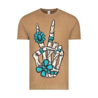 Vintage Camel turquoise gemstone skeleton hand Vintage Tee - MaliasSmallBusiness