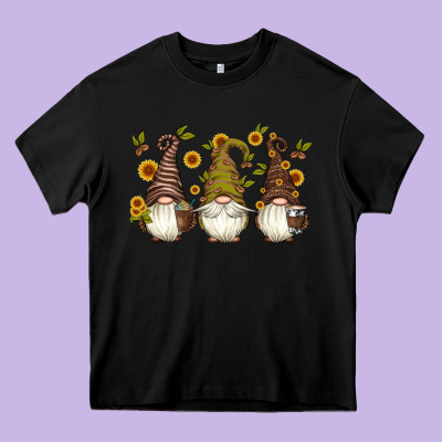 Coffee Gnomes Heavy Core Tee Designed By Artiststas