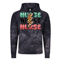 Cloud Black nurse leopard lightning bolt Vintage Hoodie - MaliasSmallBusiness