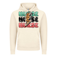 Vintage Artic nurse leopard lightning bolt Vintage Hoodie - MaliasSmallBusiness