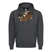 Smoke Freedom America Eagle 4th of july Zipper Hoodie - HowdyJamesFarm