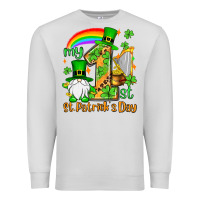 Dove Grey St. Patrick's My 1st St. Patrick's Day Premium Sweatshirt - OliviaCreatesArt