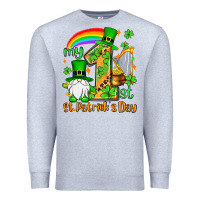 Heather Grey St. Patrick's My 1st St. Patrick's Day Premium Sweatshirt - OliviaCreatesArt