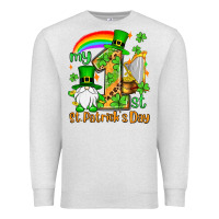 Oatmeal Heather St. Patrick's My 1st St. Patrick's Day Premium Sweatshirt - OliviaCreatesArt