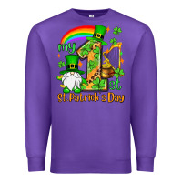 Purple St. Patrick's My 1st St. Patrick's Day Premium Sweatshirt - OliviaCreatesArt