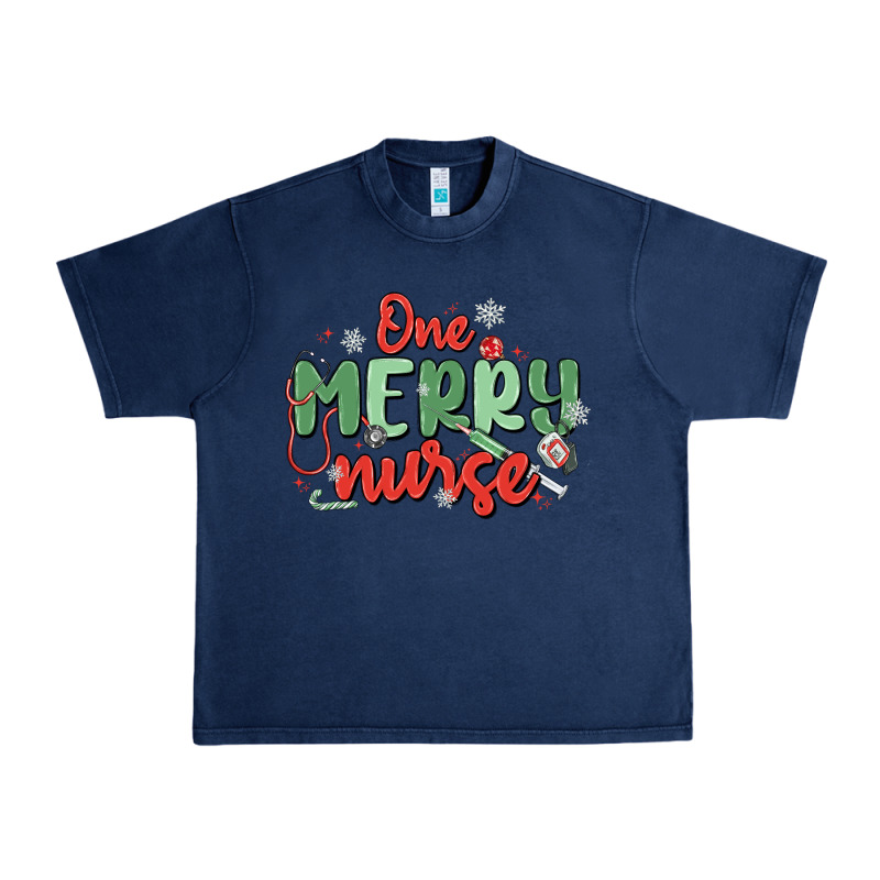 One Merry Nurse Urban Heavy Tee by MaliasSmallBusiness | Teevron