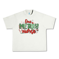 Pistachio one merry nurse Urban Heavy Tee - MaliasSmallBusiness