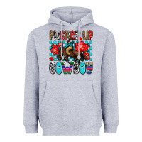 Heather Grey pucker up cowboy olivia Heavyweight Hoodie - OliviaCreatesArt
