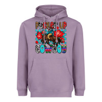 Lavender pucker up cowboy olivia Heavyweight Hoodie - OliviaCreatesArt