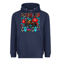 Navy pucker up cowboy olivia Heavyweight Hoodie - OliviaCreatesArt