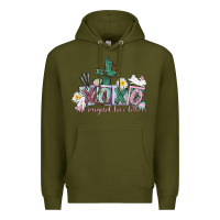 Army Green Xoxo the original love language Easter Day Premium Hoodie - CowGirlArtShop