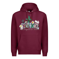 Burgundy Xoxo the original love language Easter Day Premium Hoodie - CowGirlArtShop
