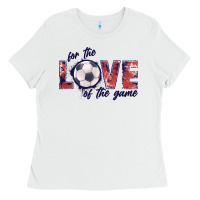 White soccer love of the game Ladies Tee - JahusDesignShop