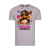 Vintage Zinc preschool teacher life  messy bun Vintage Tee - NancyCooperArtShop