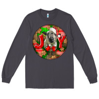 Smoke christmas hampshire sheep Long Sleeve Tee - LillyAllenDesigns
